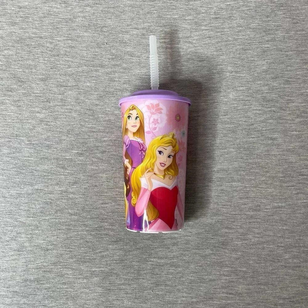Zak Designs Disney Princesses 16 Oz. Sports Tumbler w/Lid and Straw